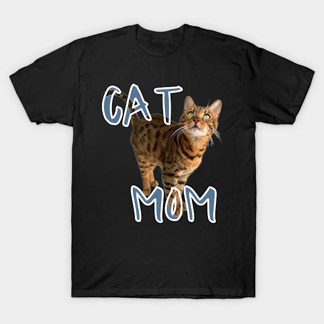 Cat Mom T-Shirt by Dreanpitch